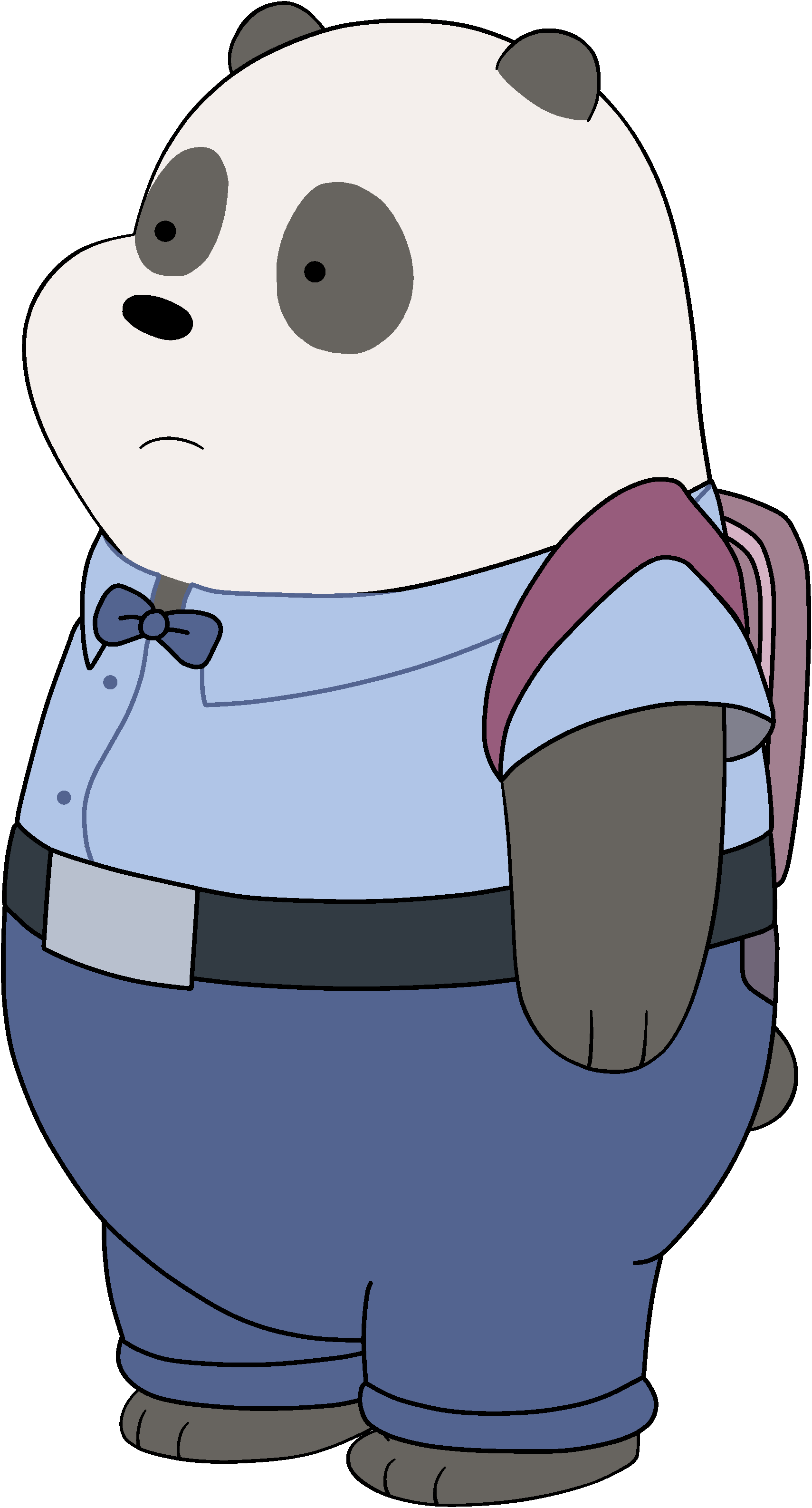 Image Human Png Wiki Fandom Powered By - We Bear Bears Panda Clothes (1709x3172), Png Download