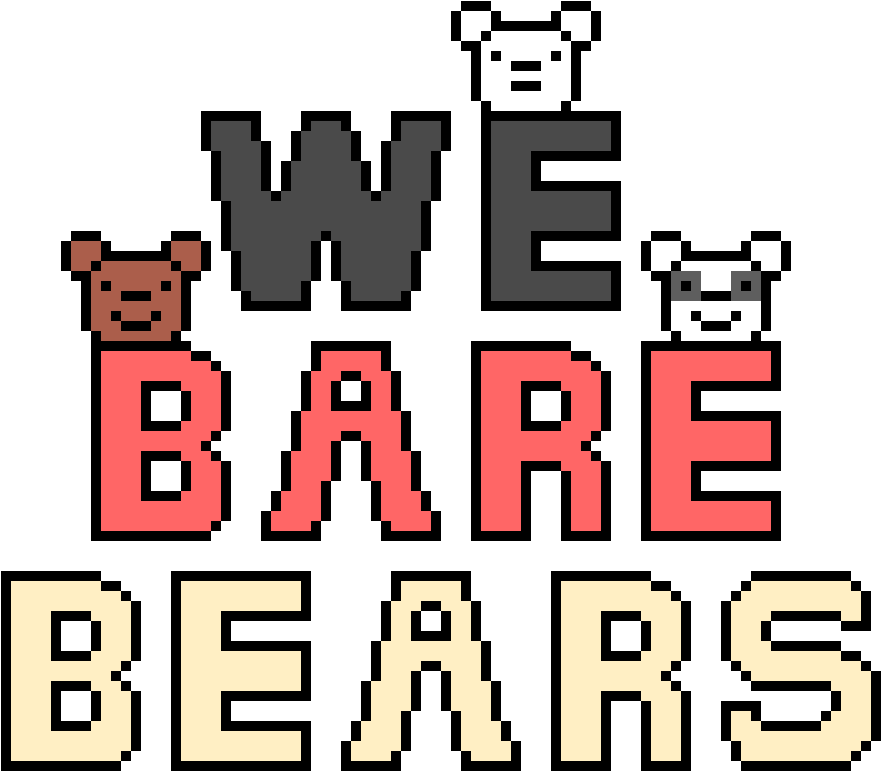 We Bare Bears - We Bare Bears Pixel Art (1810x950), Png Download