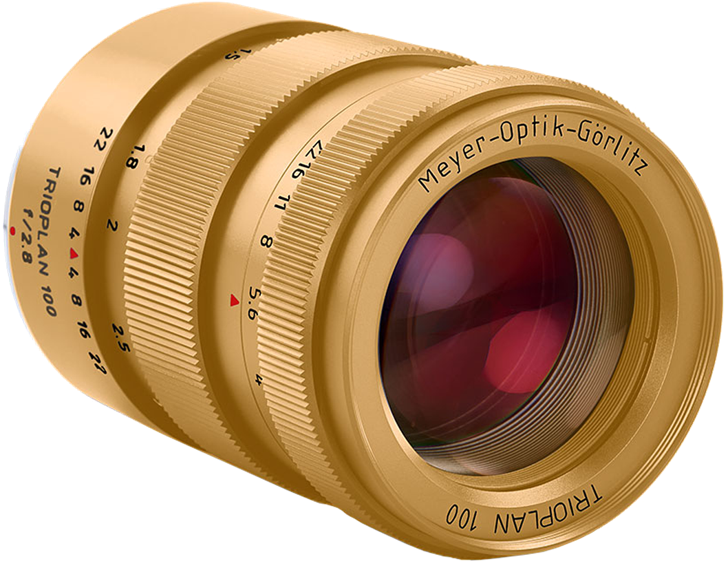 Meyer Optik Goerlitz Unveils Titanium And Gold Plated - Trioplan 100 (1200x1200), Png Download