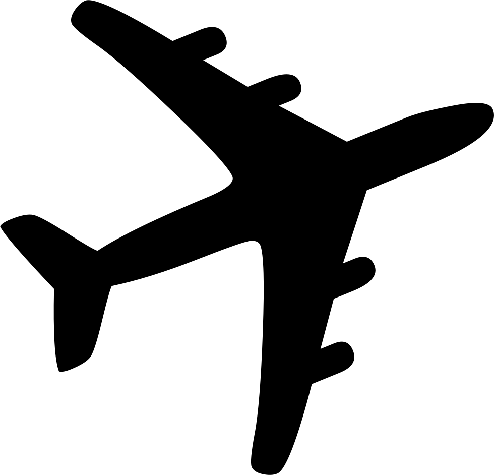 Airplane Icon Images - Transparent Background Aeroplane Icon (980x942), Png Download