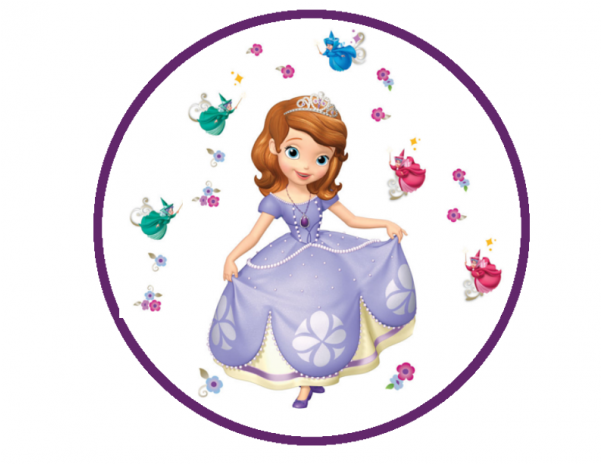 Sofia The First Round (600x600), Png Download