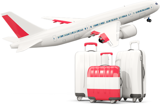 Luggage With Airplane - Airplane With England Flag (640x480), Png Download