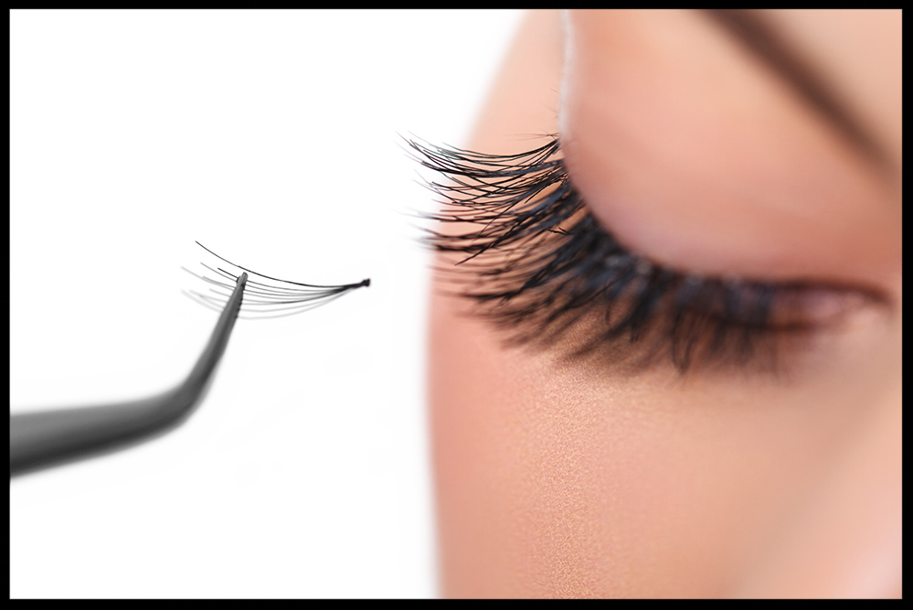 Eyelash Extensions Santa Barbara - Lash Extensions Png (999x667), Png Download