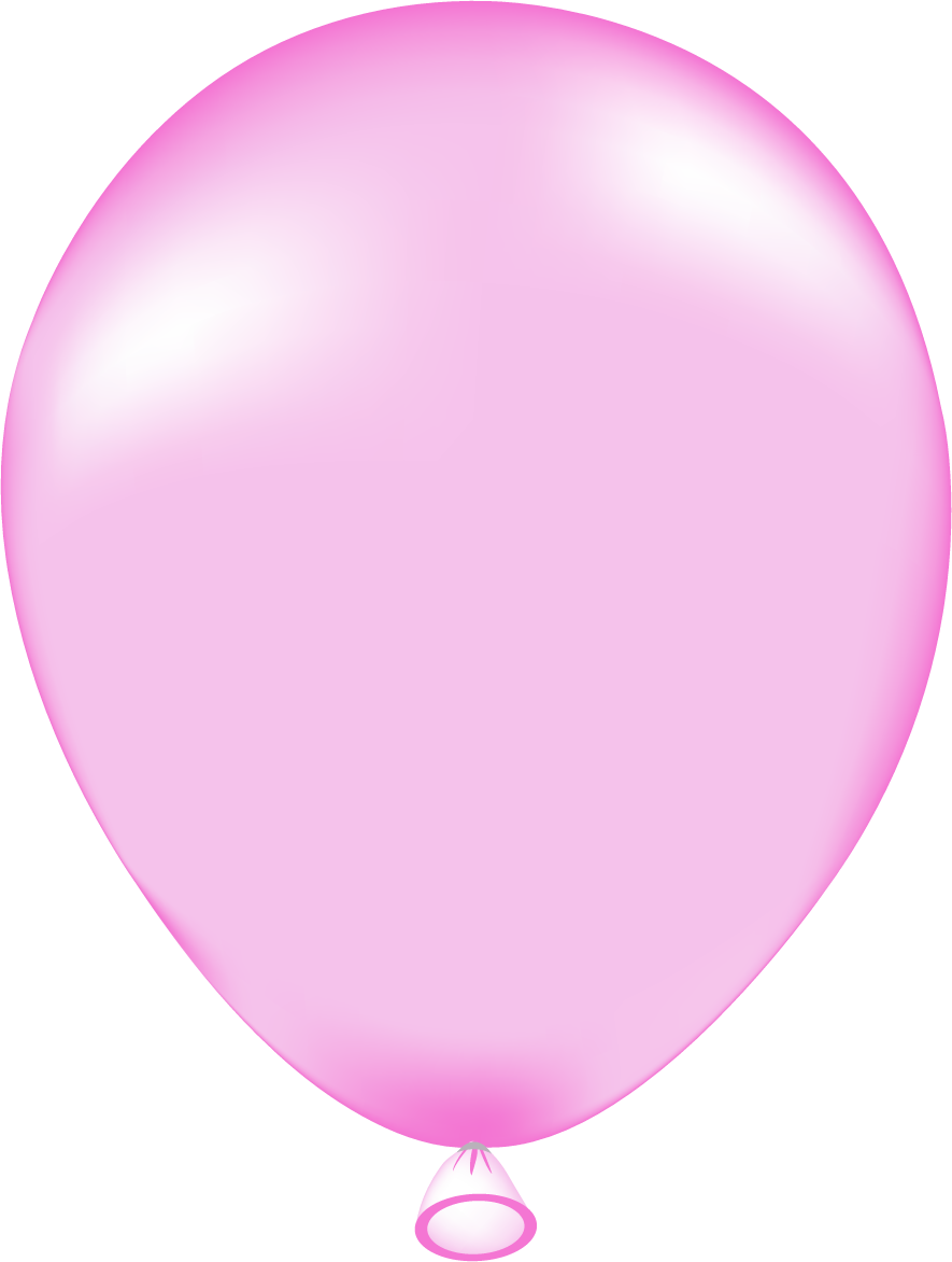 Pink Balloon - Globos Animados Png (885x1172), Png Download