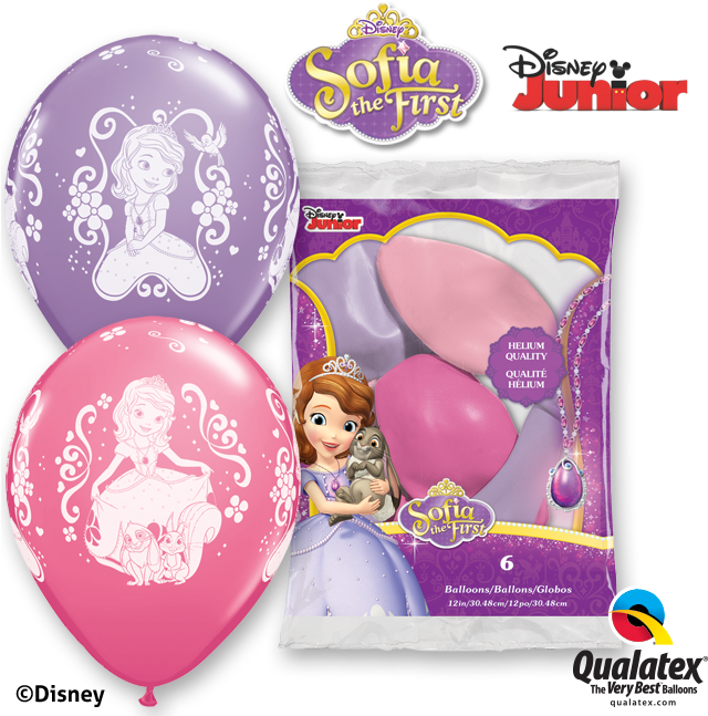 11" Sofia Disney Latex Balloons X 25 (1) (650x650), Png Download