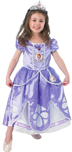 Sofia The First Costume, , Large - Sofia Disney Princess Deluxe Costume (233x492), Png Download