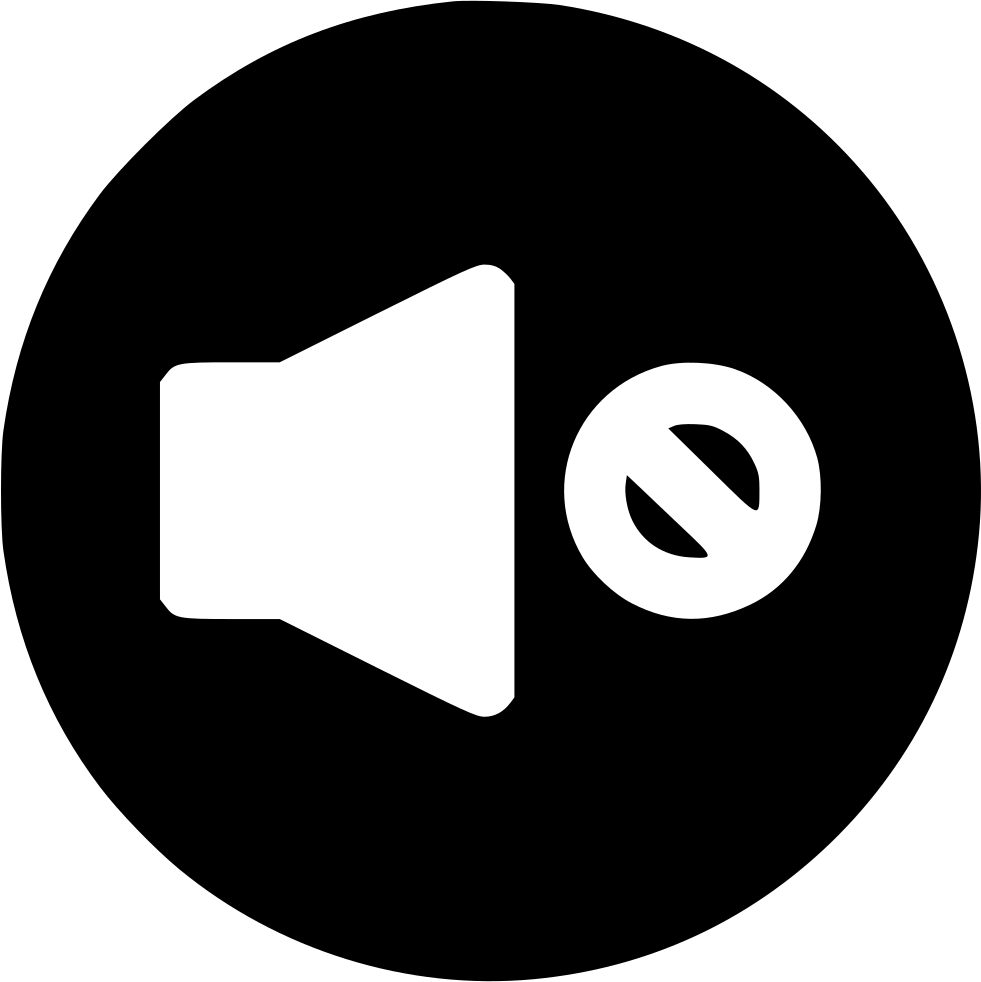 Audio Volume No Sound Output Error Mute Comments - Flickr Icon (981x982), Png Download