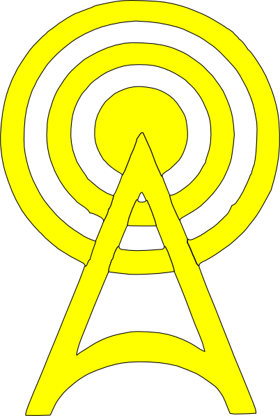 How To Set Use Yellow Radio Tower Icon Clipart (402x597), Png Download