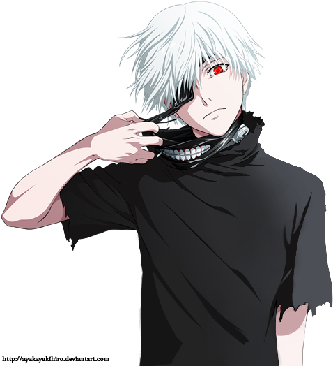 Ken Kaneki - Tokyo Ghoul Kaneki Png (495x523), Png Download