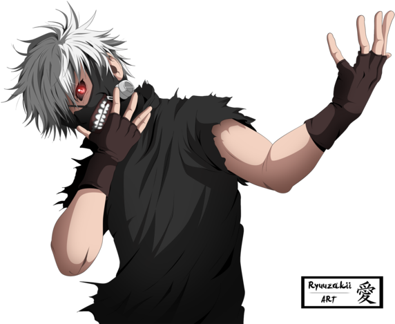 Transparent Kaneki Ken Son Image Transparent Library - Tokyo Ghoul Kaneki Png (600x473), Png Download