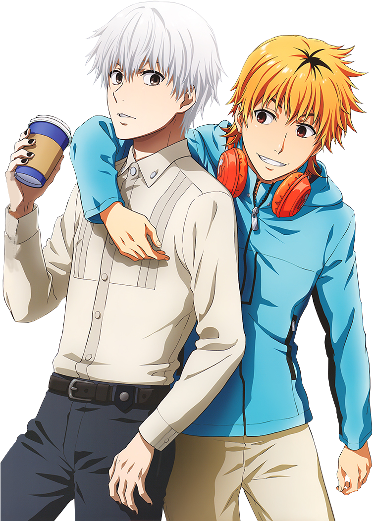 Tokyo Ghoul Wall Scroll - Ken Kaneki & Hideyoshi (750x1083), Png Download