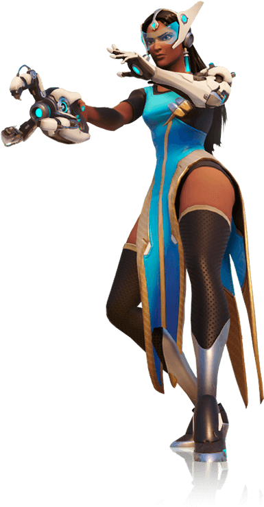 Symmetra - Overwatch Character Symmetra (490x739), Png Download