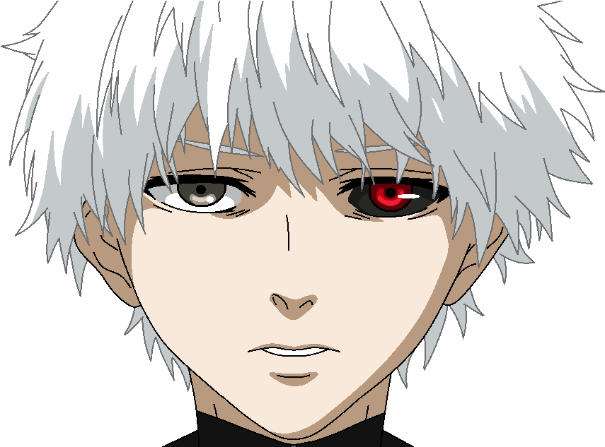 Transparent Kaneki Current Picture Library - Kaneki Ken Head Png (1124x632), Png Download