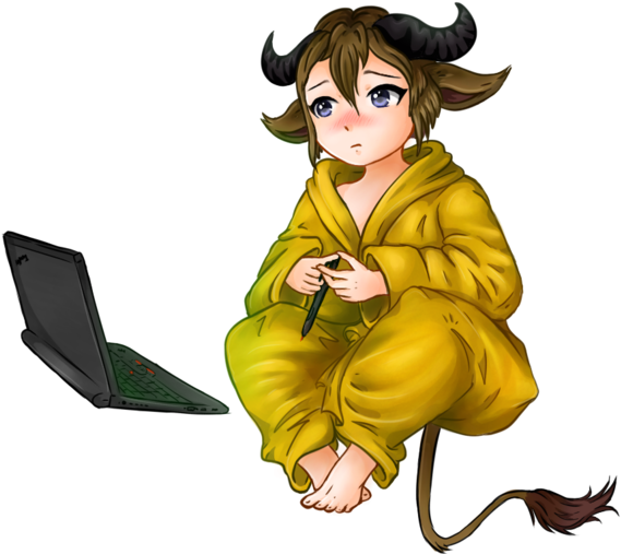 Gnu - - Art (649x571), Png Download