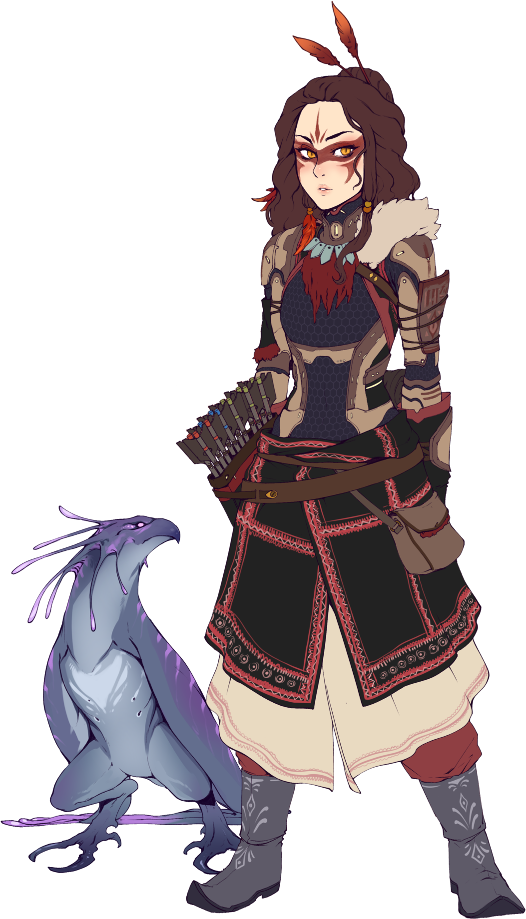Dinosaur Arts Character Art, Character Concept, Female - Concept Art (1105x1920), Png Download