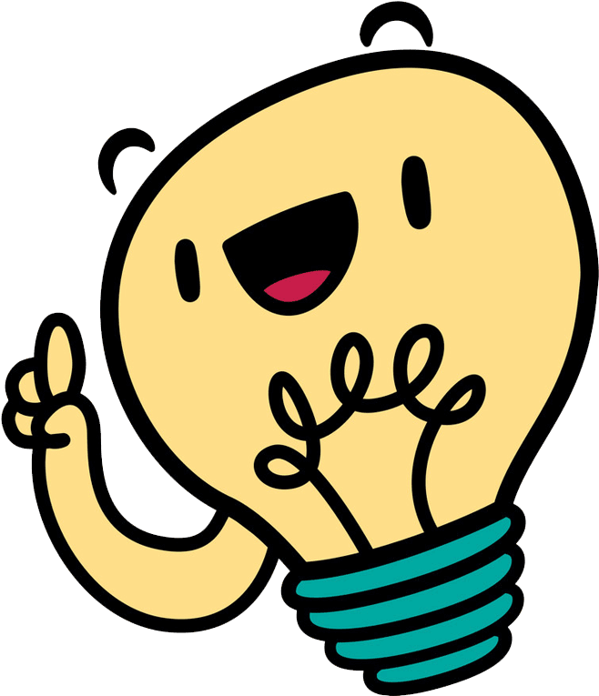 Flood Lights Blog - Cute Light Bulb (800x800), Png Download