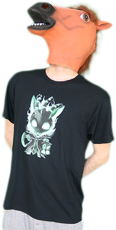 Thresh Chibi T-shirt Black - T-shirt (262x482), Png Download