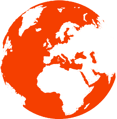 Love The Church - World Map Globe Vector (500x500), Png Download