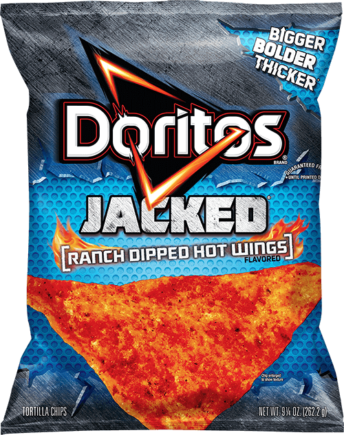 Doritos® Jacked™ Ranch Dipped Hot Wings Flavored Tortilla - Doritos Ranch Dipped Hot Wings (500x633), Png Download