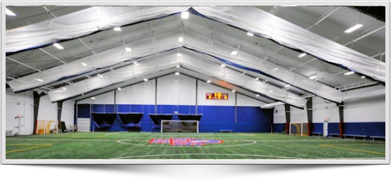 Ledand T5 Fluorescsnt Indoor Soccer Lighting Systems, - Indoor Soccer Sport Court (556x256), Png Download