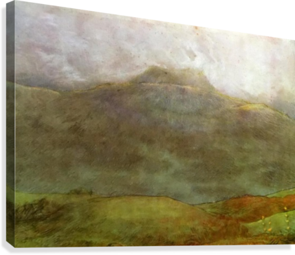 Hills Canvas Print - Puy De Dôme (429x371), Png Download