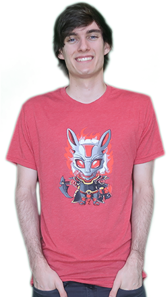 Bloodmoon Thresh T-shirt - Bunnyfufuu Merch (406x600), Png Download