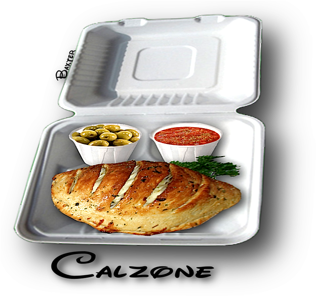 This Delicious Italian Treat Is Very Much Like A Pizza - Calzone (650x587), Png Download