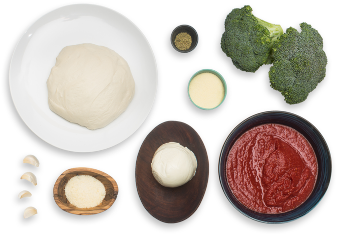Cheesy Broccoli Calzones With Tomato Dipping Sauce - Broccoli (700x477), Png Download