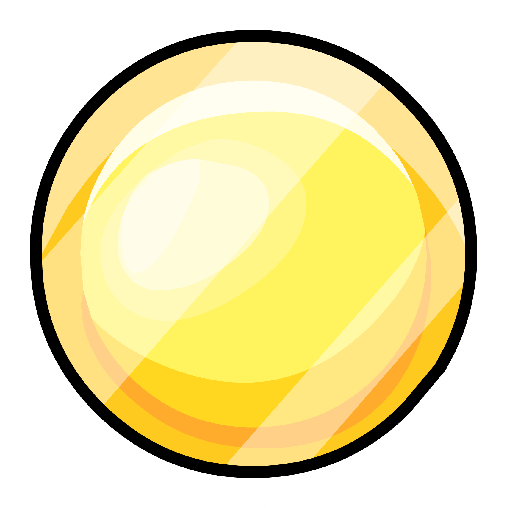 Memory Orb Pin Icon - Inside Out Yellow Memory (1704x1705), Png Download