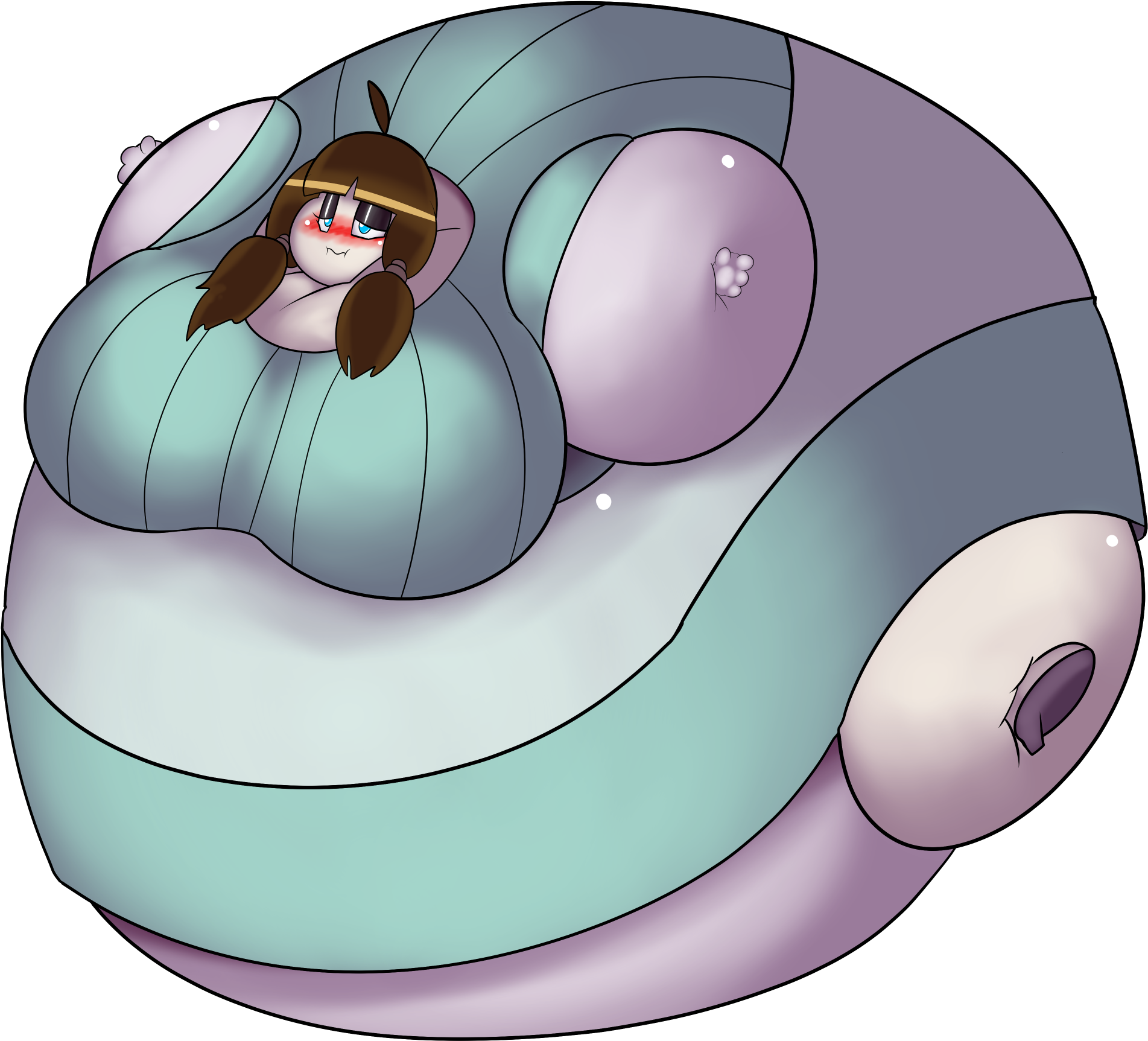 Half Demon Half Orb - Drawing (2000x2000), Png Download