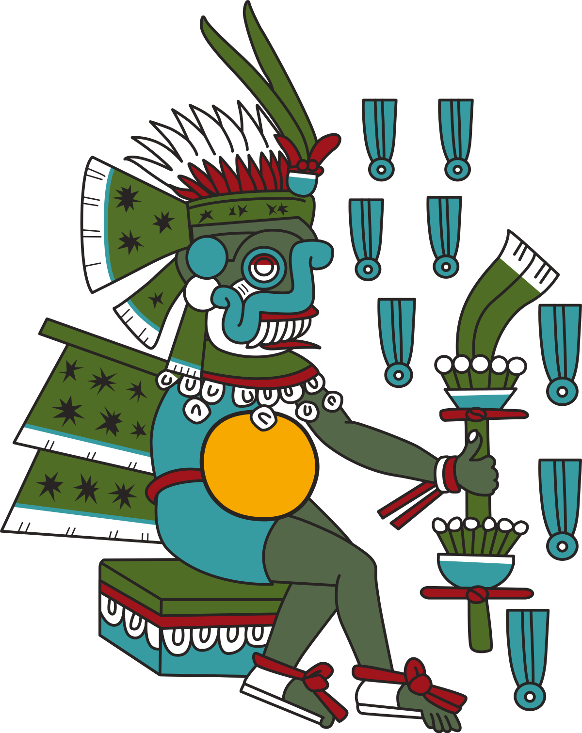 Dios Tlaloc (1200x1512), Png Download