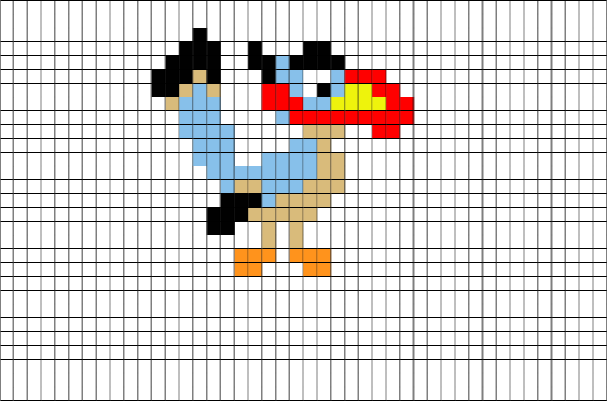 Pixel Zazu (880x581), Png Download