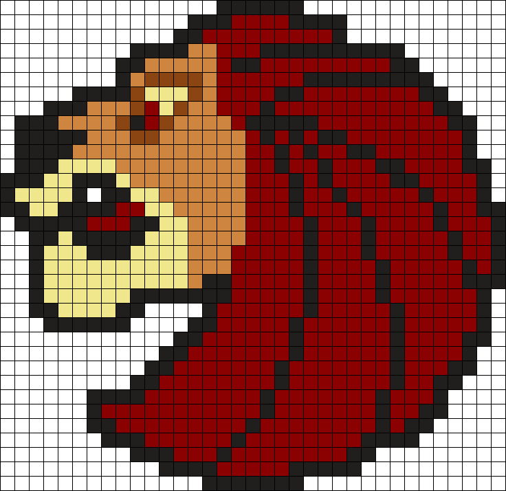 Mufasa Seven Lions Logo Fusebeads Perler Bead Pattern - Perler Bead Lion Pattern (736x715), Png Download