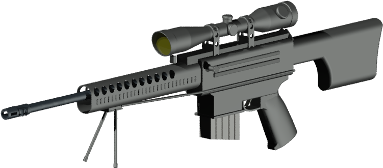 50 Cal Sniper Png (800x600), Png Download