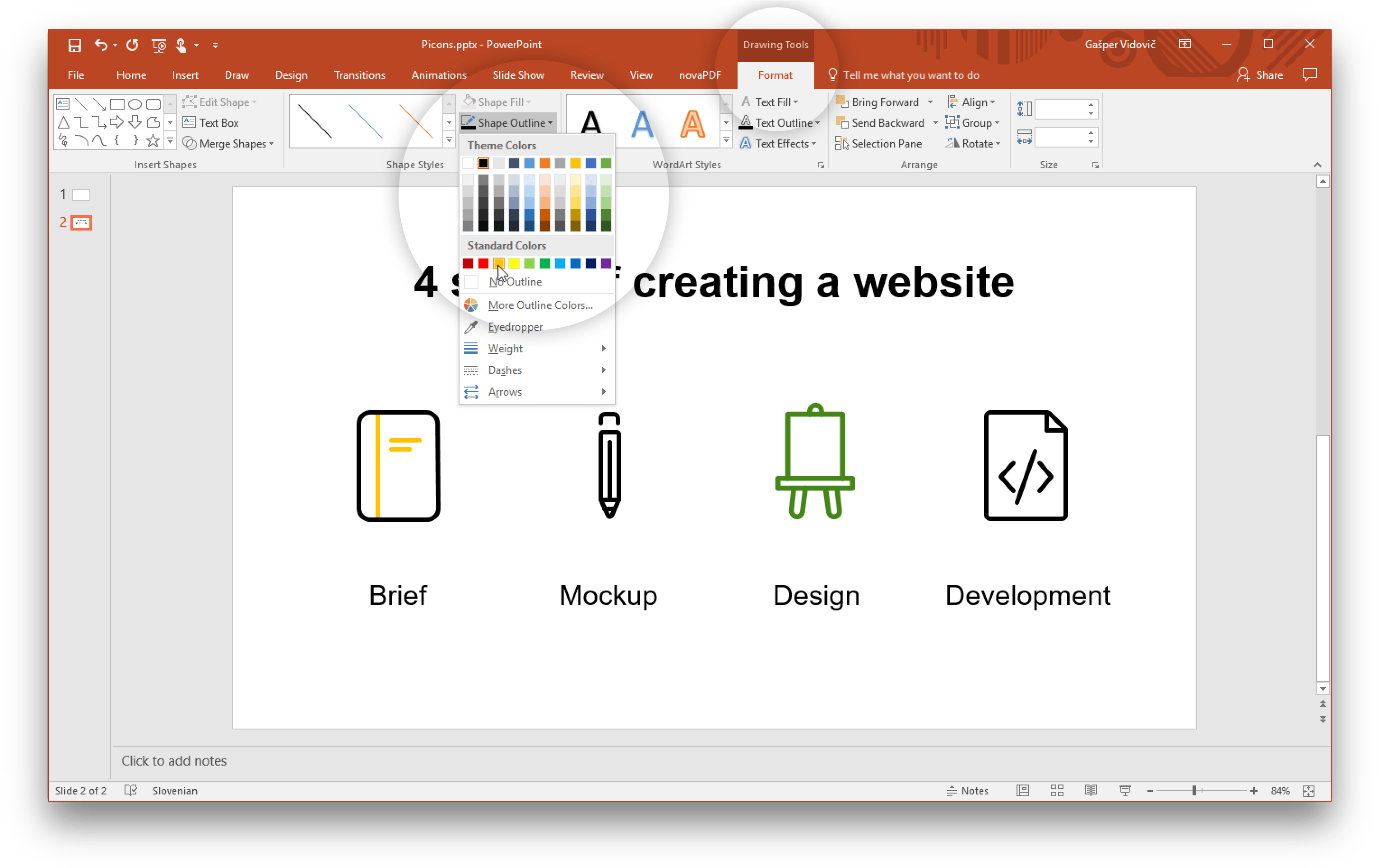 Change Color Of Vector Icons In Powerpoint - Word 2007 - Free ...