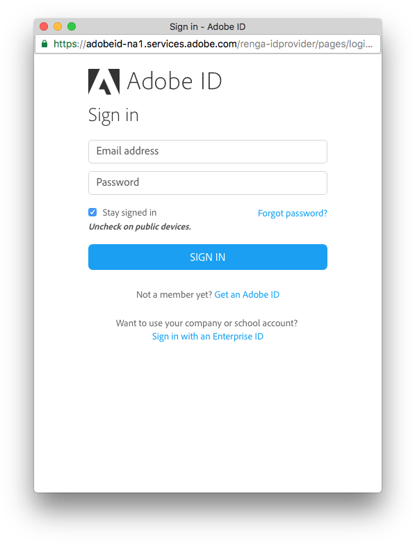 Your User Can Enter Their Adobe Id Username And Password, - User Interface Design (612x793), Png Download