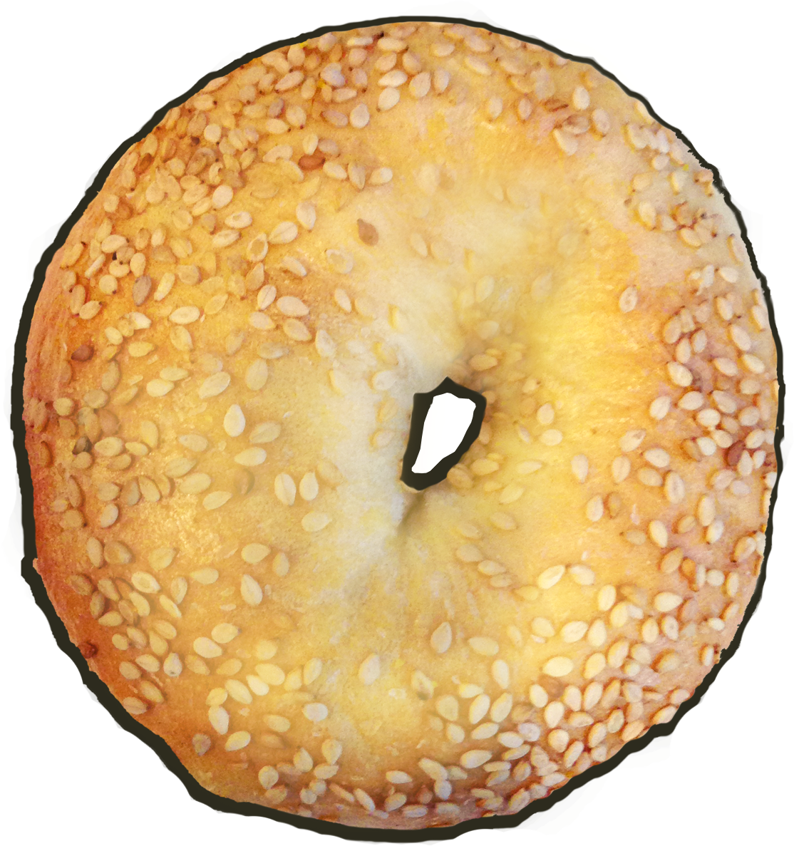 Image Royalty Free Download Plain Free On Dumielauxepices - Bagel Png Black (1341x1341), Png Download
