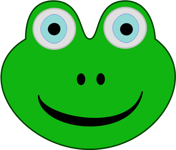 There Is 55 Sad Frog Face Free Cliparts All Used For - Frog Head Clip Art (650x572), Png Download