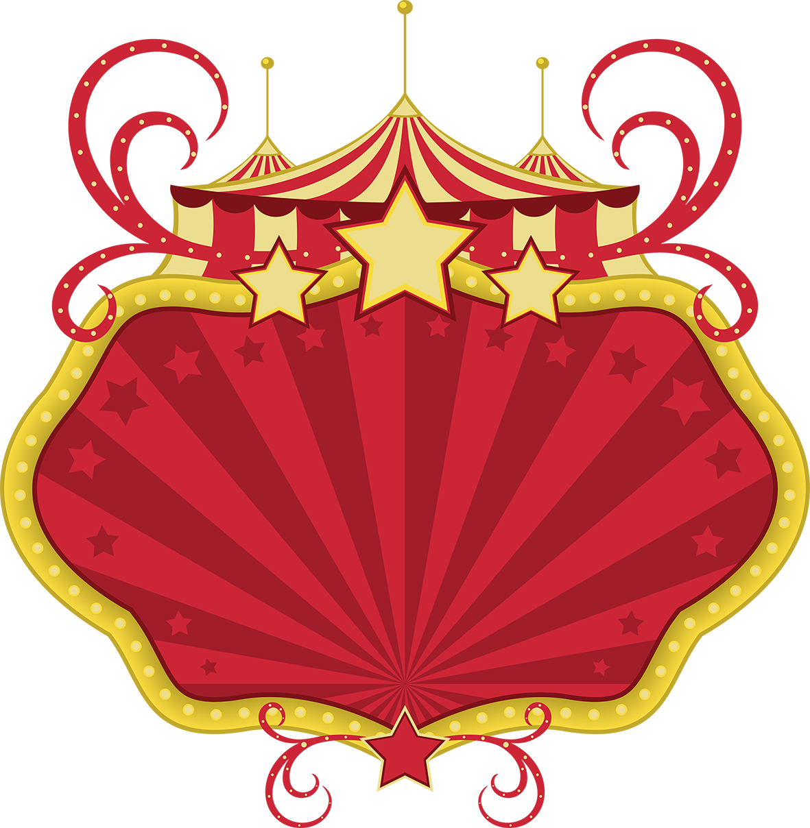 Molduras Em Png Tema - Frame Circo Png (1181x1208), Png Download