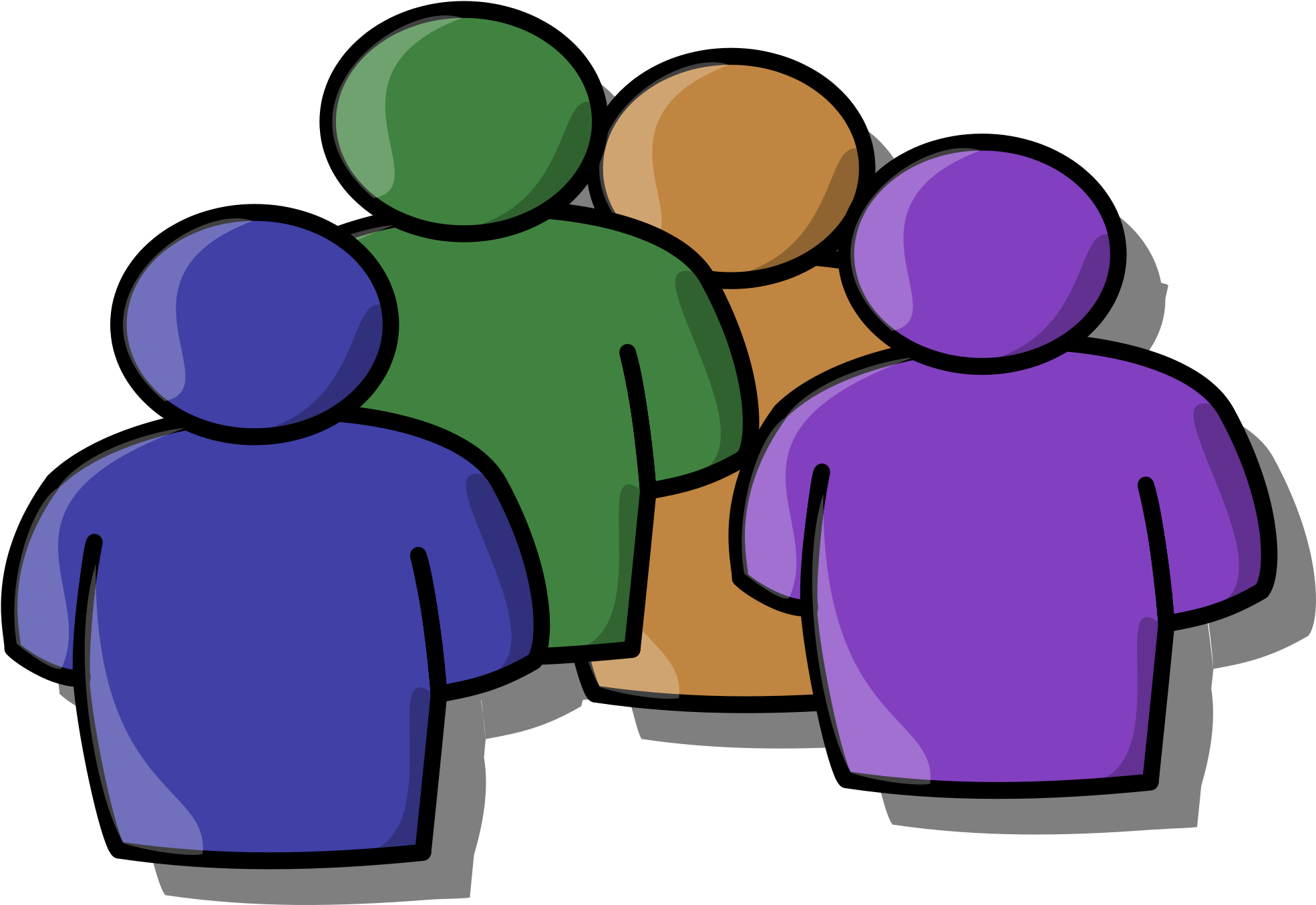 Open - Half People Clipart Png (2000x2000), Png Download