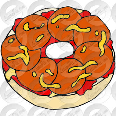 Bagel Cliparts - Pizza Bagel (380x380), Png Download