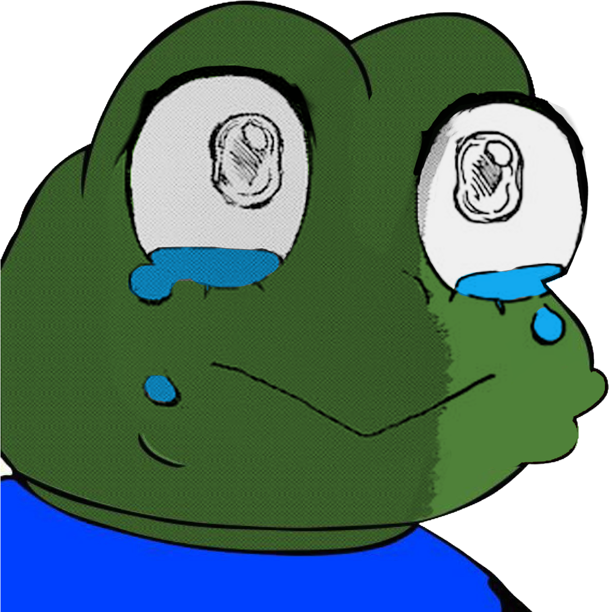 Crying Frog - Frog Meme Crying Transparent (1252x1252), Png Download