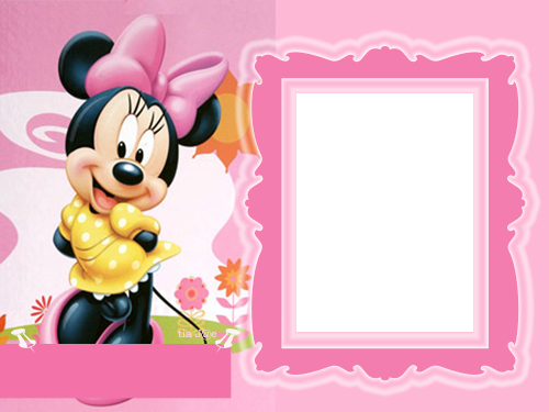 Disney Babies Clip Art - Minnie Mouse Frame Png (500x375), Png Download