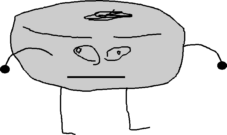 Bagel - Cartoon (746x443), Png Download