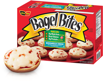 Bagel Bites Mozzarella Cheese (480x446), Png Download