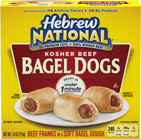 Hebrew National Bagel Dogs (500x500), Png Download