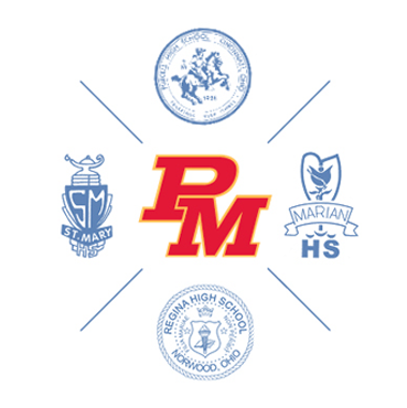 Onward Cavaliers - Purcell Marian High School (369x370), Png Download