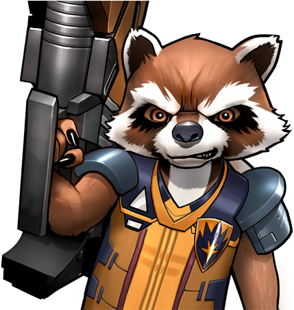 Rocket Raccoon From Marvel Avengers Academy 002 - Raccoon Marvel (508x452), Png Download