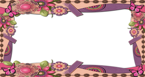Frame Png,frame Png Pictures,frame Png Floral - Portable Network Graphics (500x266), Png Download