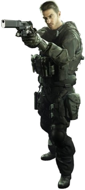 Chris Redfield In Resident Evil - 7 Redfield Resident Evil (300x665), Png Download